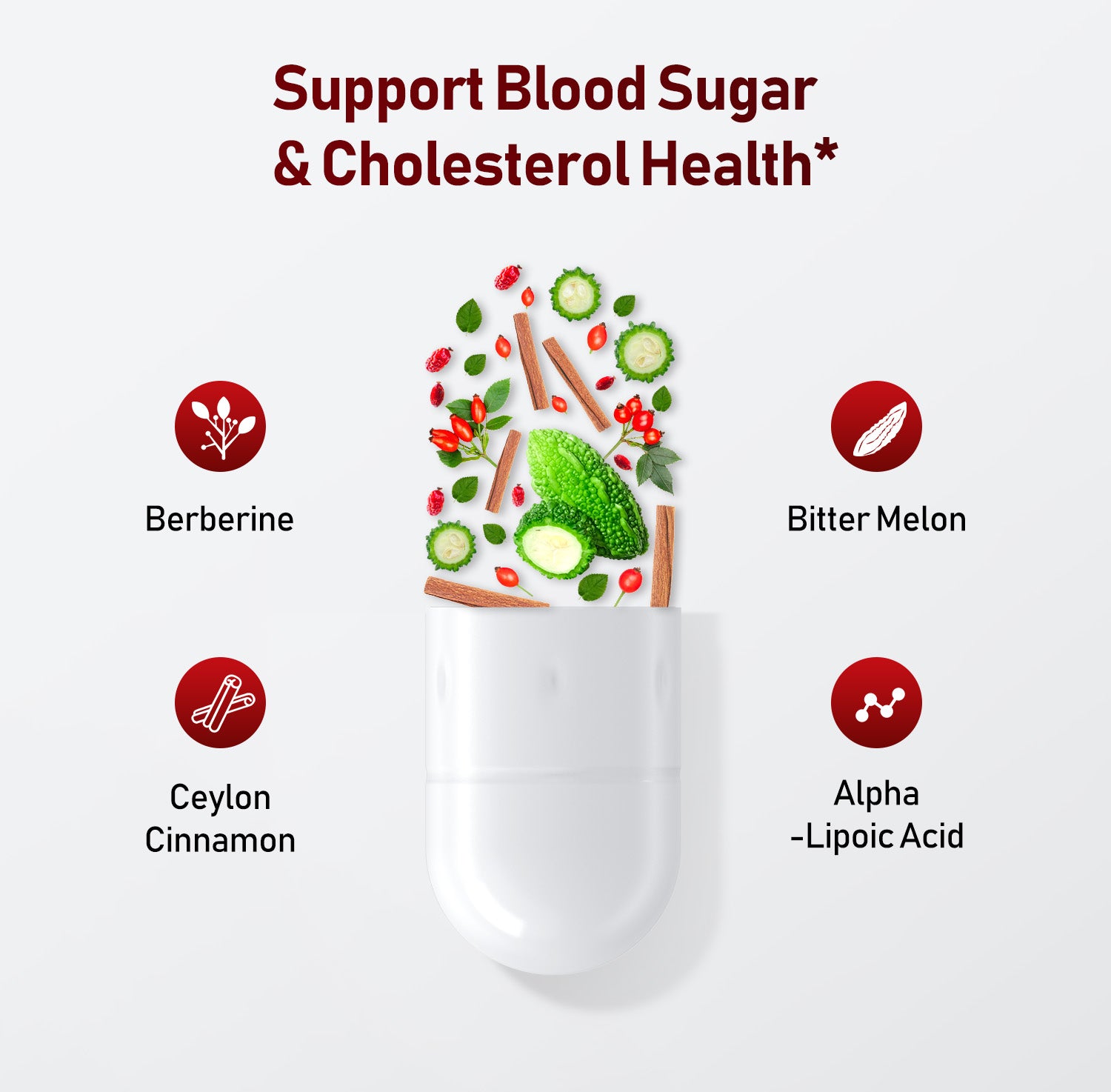 Berberine supports blood sugar cholesterol health