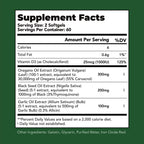Oil of Oregano with Black Seed Oil Softgels 4-in-1 Immune Support & Digestive Health